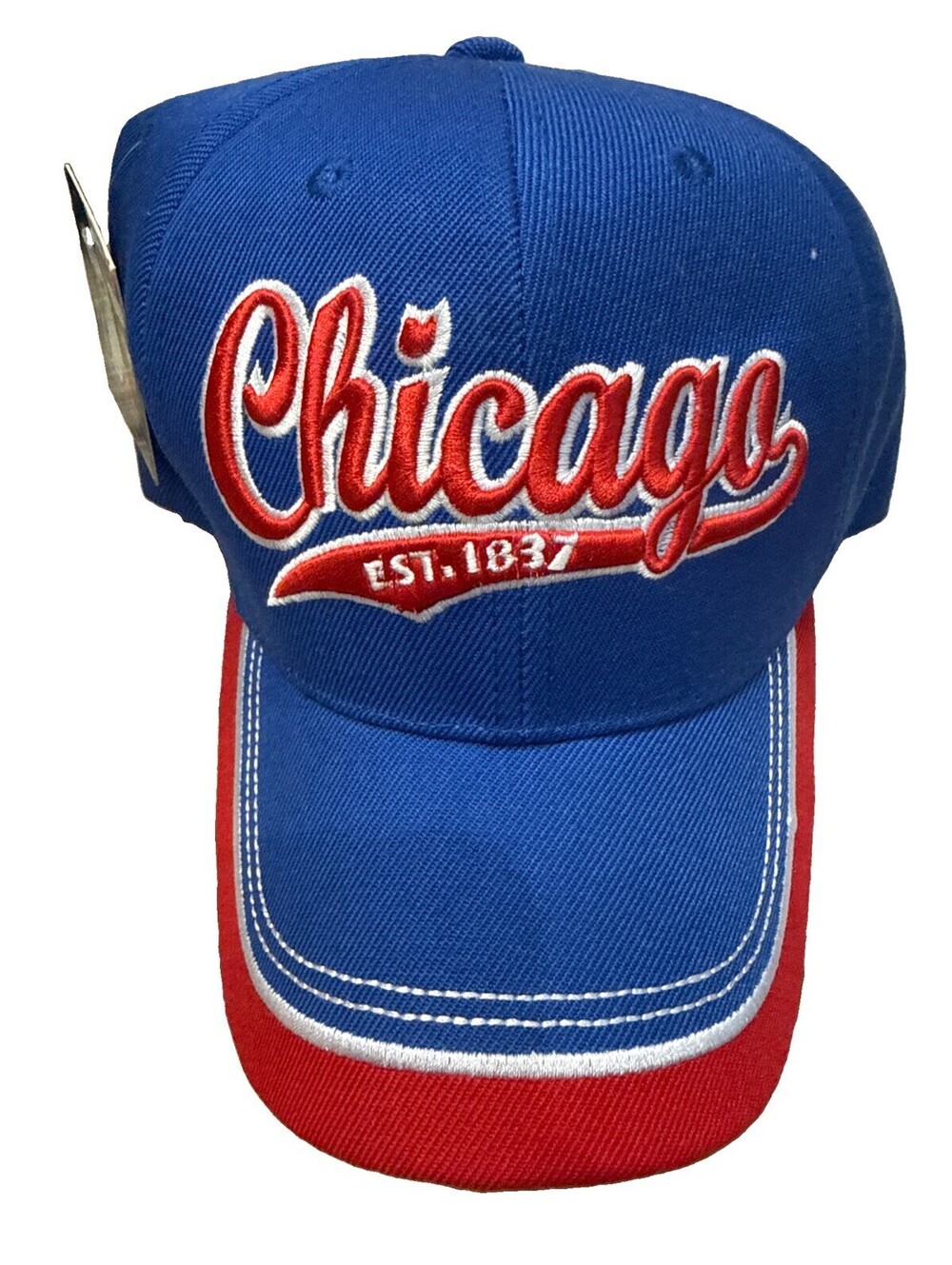Vintage Embroidered Chicago Cubs Hat Est 1837 USA HEADWEAR NWT Rare